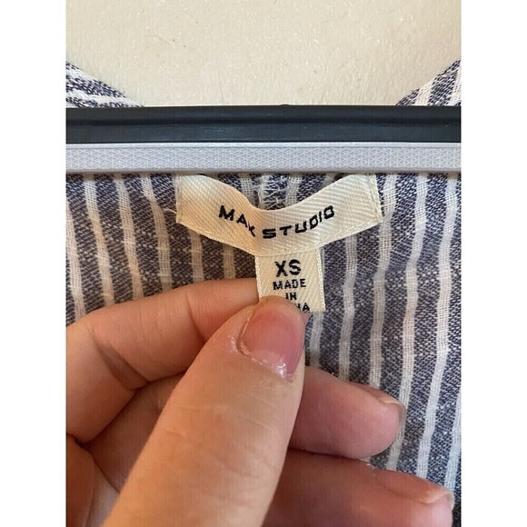 Max Studio Striped Romper Sz. XS - Picture 3 of 5